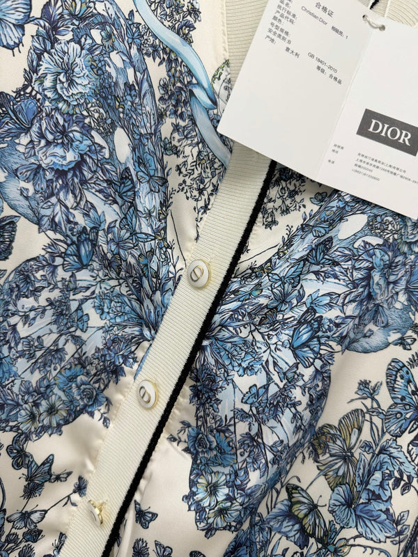 CD 26s Butterfly Floral Patchwork Cardigan Polyester 425176