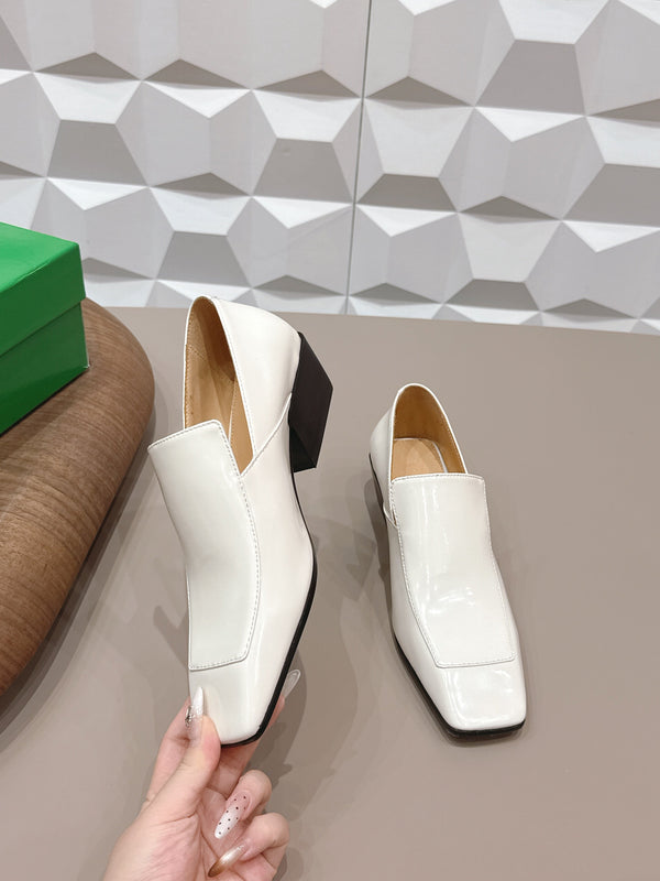 BV Okinawa Intrecciato Loafer 4cm White Calfskin 613298