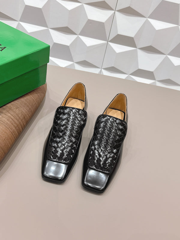 BV Ventura Loafer Loafer 4cm Black Calfskin 613293