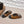 CC 26s Round-Toe Open-Back Flats Black Brown Fabric Horsehair 613258