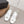 CC 26s Round-Toe Square-Heeled Sandals 7.5cm White Leather