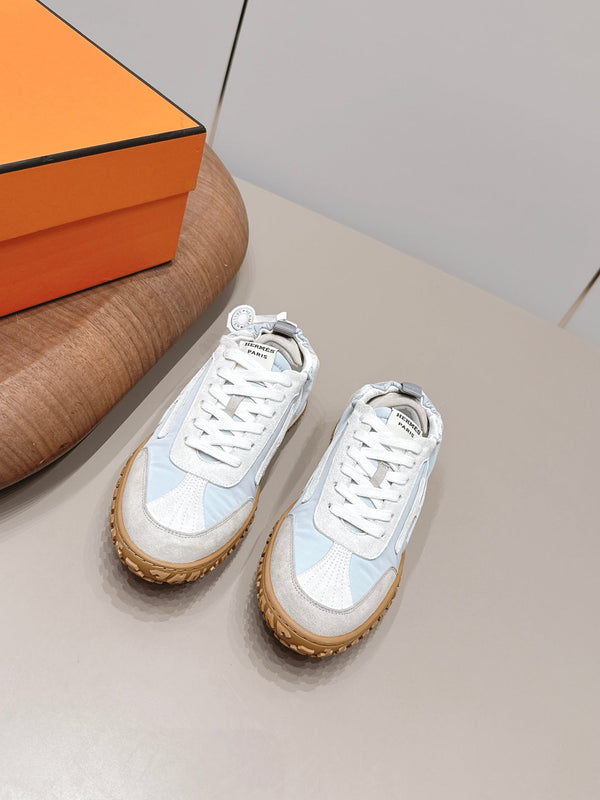 HM 26s Bouncing Sneakers Ice Blue Nylon Suede