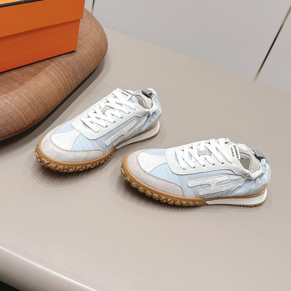 HM 26s Bouncing Sneakers Ice Blue Nylon Suede