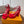 LV Swing Platform Sandal 8.5cm Red Satin 578756
