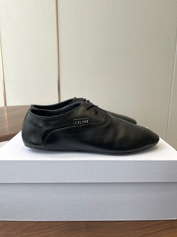 CL Ballet Lace-Up Shoe Black Lambskin 790671