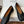 MM Split Toe Flat Heel Black Textured Leather 890029