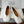 MM Split Toe Flat Heel White Textured Leather 890031