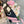 CC Twilly Mini Scarf 120cm Black Pink Mulberry Silk 953290