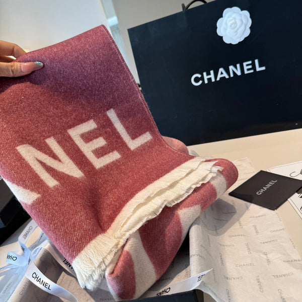 CC Large Double C Scarf 45x175cm Cashmere 145879