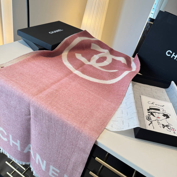 CC Large Double C Scarf 45x175cm Cashmere 145879