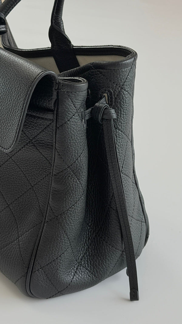 Chanel 2026 Large Shopping Bag 38cm Black Leather