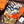 HM 25s Scarf 140cm Orange Colorful Cashmere Silk 962470