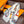 LV Glowing Scarf 200cm White Colorful Cashmere 970880