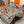 HM 25s Scarf 140cm Gray Colorful Cashmere 973081