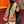 HM 25s Jungle Love Scarf 140cm Orange Beige Cashmere 976287