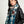 HM 26s Double-sided Scarf 140cm Blue Marine Beige Silk Cashmere 153162