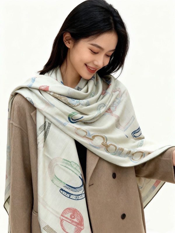 HM 26s Scarf 140 In Cashmere And Silk 303156
