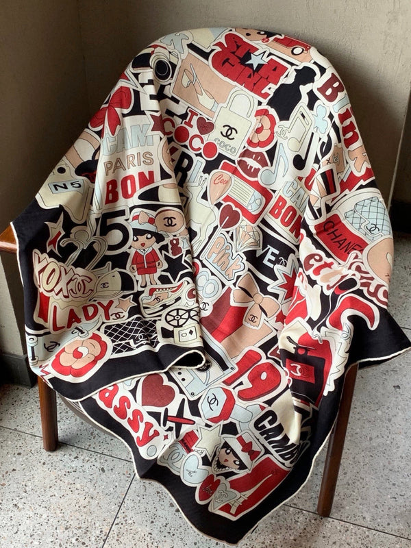CC 26s Scarf 140 In Silk Cashmere 309866