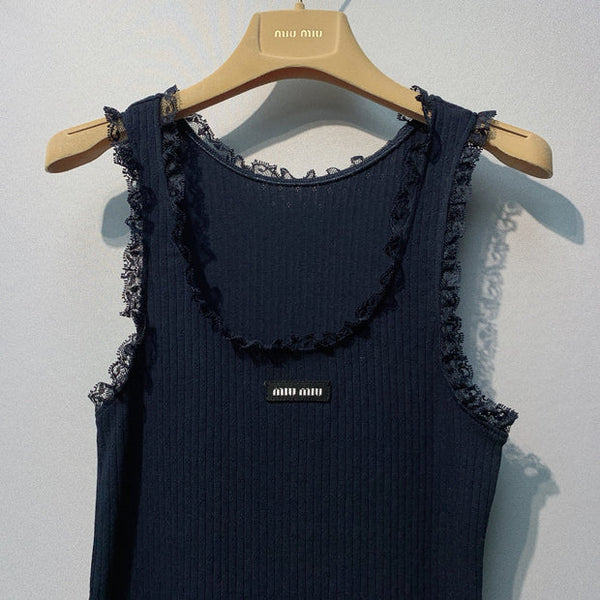 Miu 2026 Set Navy Wool 392889