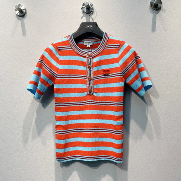 CC 2026 Shirt Orange Blue Wool 402073