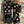 LV 3D Scarf 220cm Black White Cashmere 973417