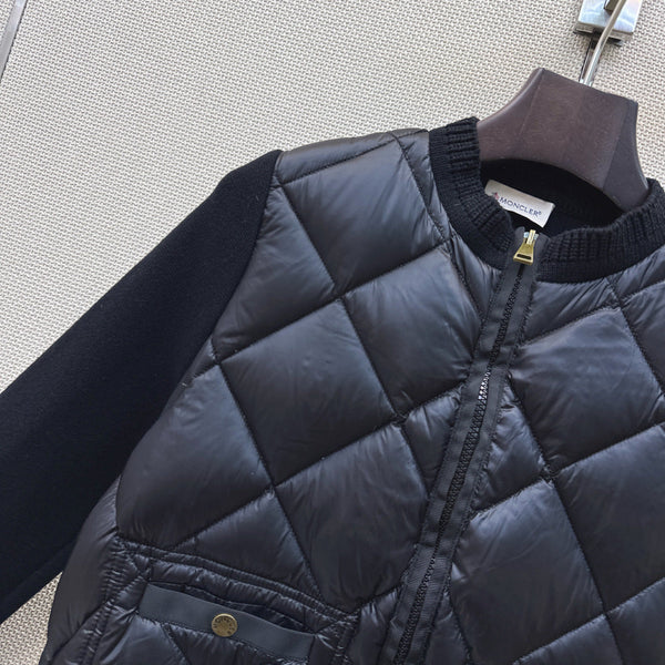 Moncler 26s Cardigan Padded Jacket Knit Nylon 429069