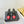 CC 26 Slingback High Heel 9cm Red Black Lambskin 714018
