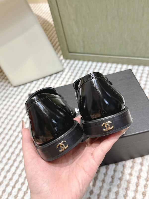 CC 26SS Loafers 3cm Black Patent Leather 653491
