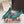 DG Pumps Crystals 6.5cm Teal Green Taormina Lace 663078