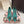 DG Pumps Crystals 6.5cm Teal Green Taormina Lace 663078