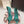 DG Pumps Crystals 9cm Teal Green Taormina Lace 663087