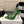 YSL Chica Slingback 10.5cm Green Leather 828240