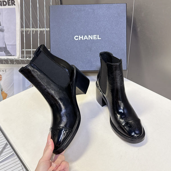 CC 26s Ankle Boots Black Glossy Lambskin 948059