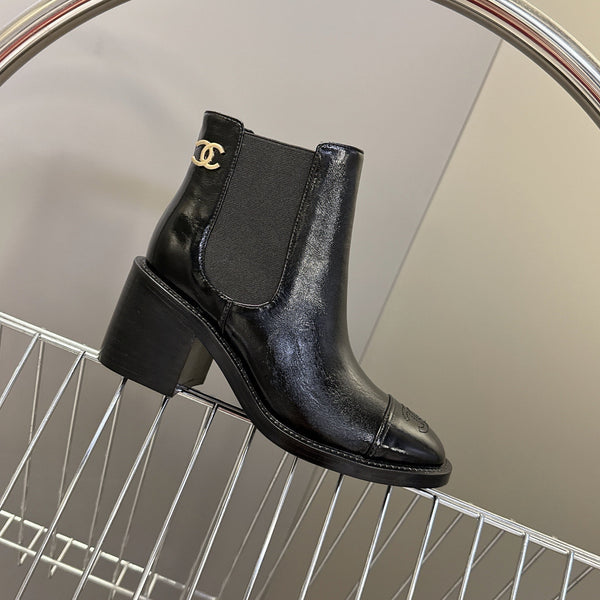 CC 26s Ankle Boots Black Glossy Lambskin 948059