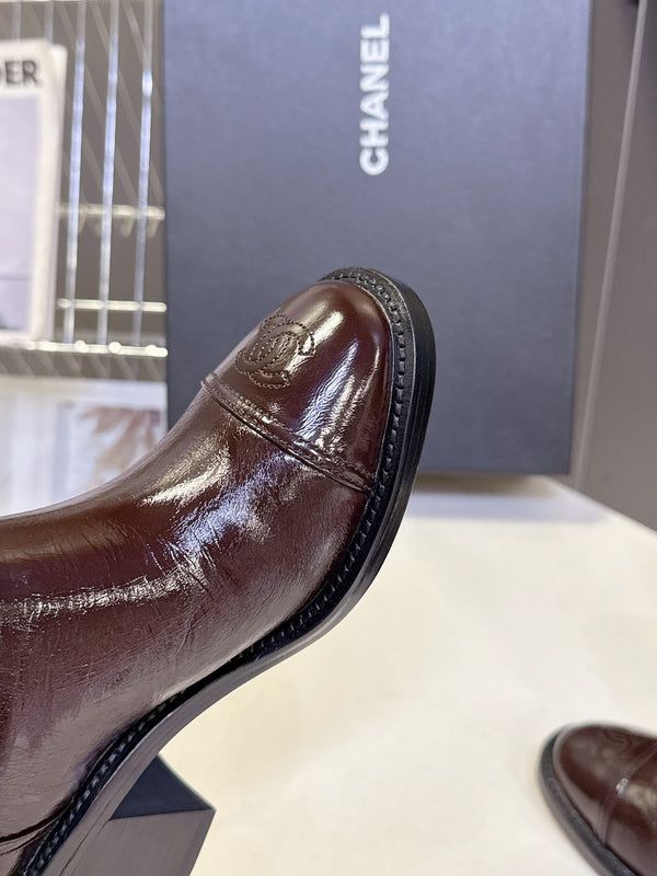 CC 26s Long Boots Brown Glossy Lambskin 948050