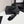 CC 25 Camellia Thong Sandals Black Sheepskin And Fabric 368838