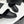 CC furry mule black cowhide and wool 532573