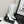 CC 26s Mesh Knee High Boots White Leather 109222