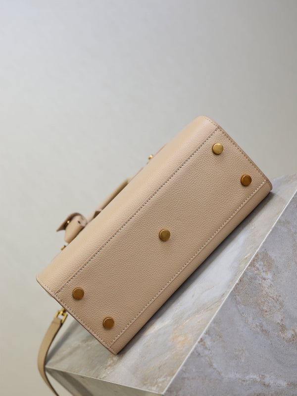 Prada Sac De Jour Nano 26cm Beige Grain Cowhide GHW