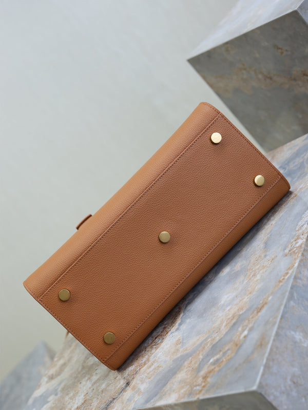 Prada Sac De Jour Nano 32cm Brown Grain Cowhide GHW