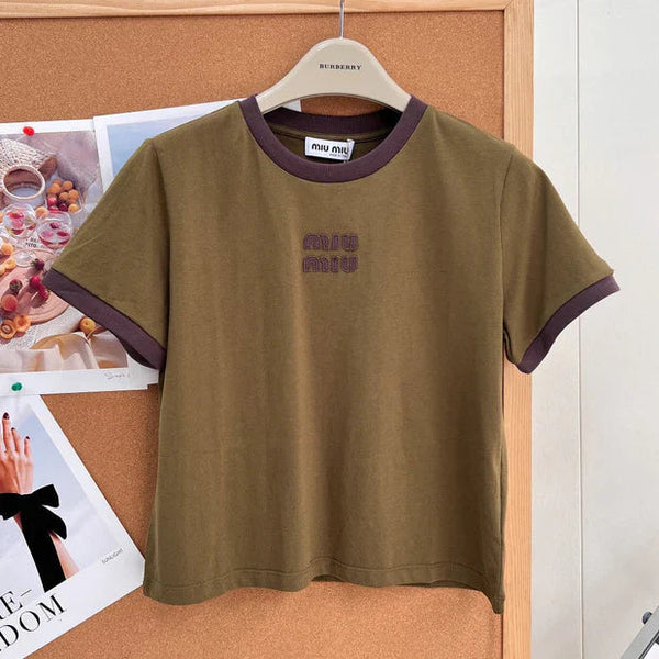 Miu 2026 Shirt Brown Cotton 636397