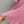 CC 25 Hollow Knitted T-shirt Pink cotton