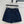 CD Denim Shorts With Old Flower Pattern Blue Cotton