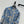 CD 25 Pleated Flared Forest Shirt Blue White Cotton