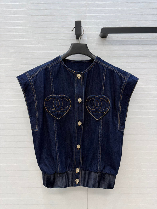 CC 26s Vest Jacket Dark Blue Denim 360879