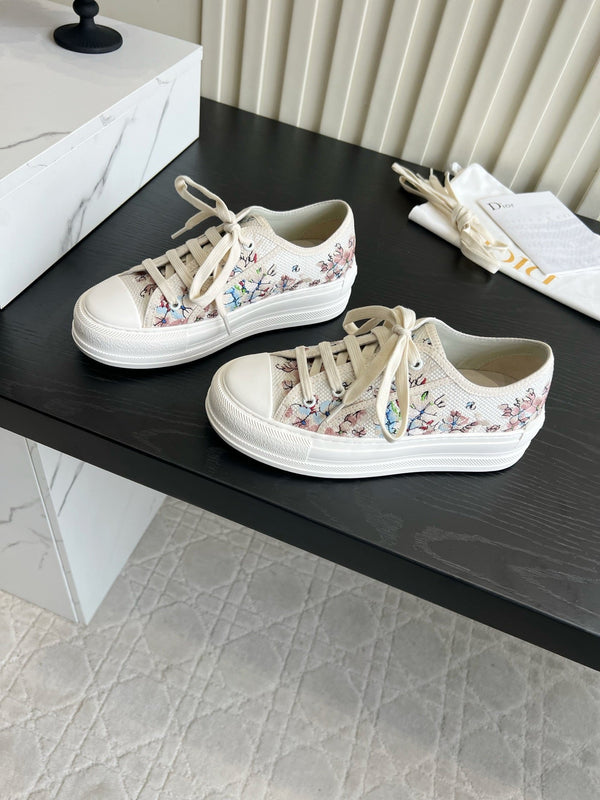 CD Dioriviera Walk'n'Dior Sneaker Cream Cotton 851251