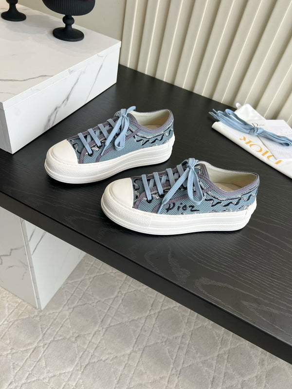 CD Dioriviera Walk'n'Dior Sneaker Blue Cotton 851252