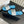 CC 26s Flat Sandals Blue Cream Quited Leather 906222