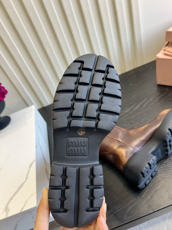 Miu Miu 2026 Fume Boots Cowhide 977054