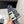 CD Dway Slide Deep Blue Mix White Black Embroidered Cotton